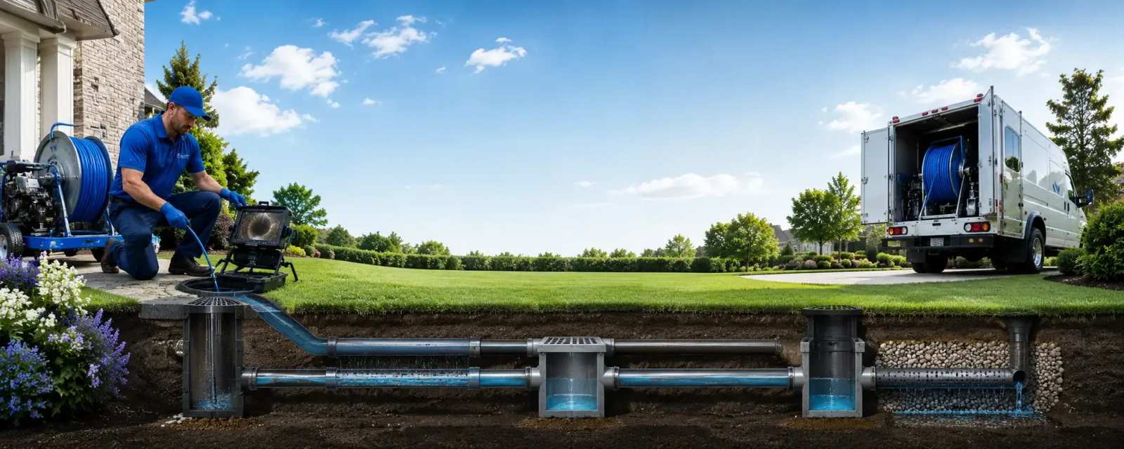Outdoor drain cleaning information for Radom, IL